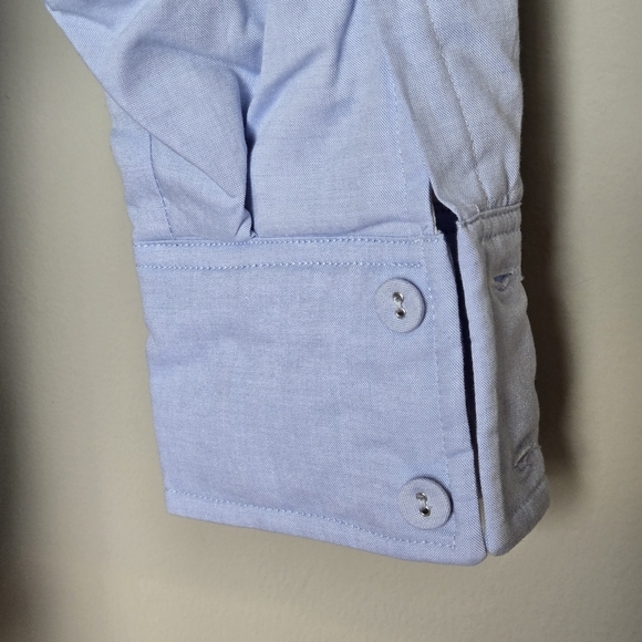 NWT MNG Mango Oversized Cotton Overshirt Jacket Shacket Shirt Blue Pockets M - Picture 11 of 13